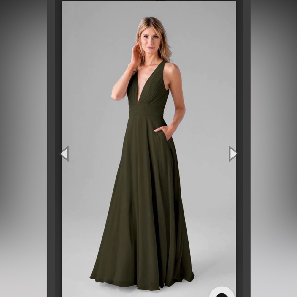 Olive Green Bridesmaid Dress